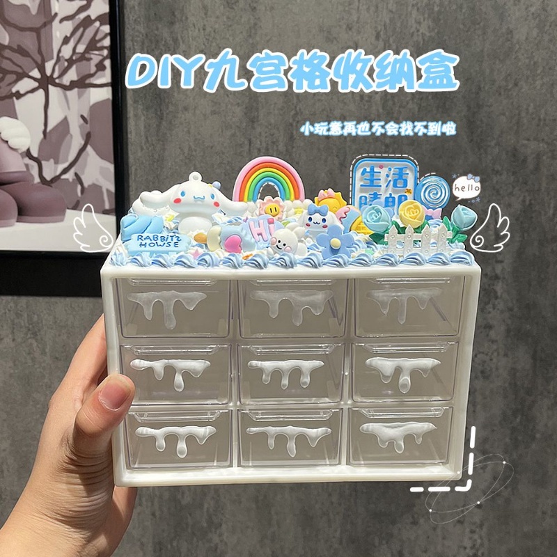 Hộp Đựng Đồ Dùng Để Bàn DIY Hình Kuromi Dễ Thương Sáng Tạo