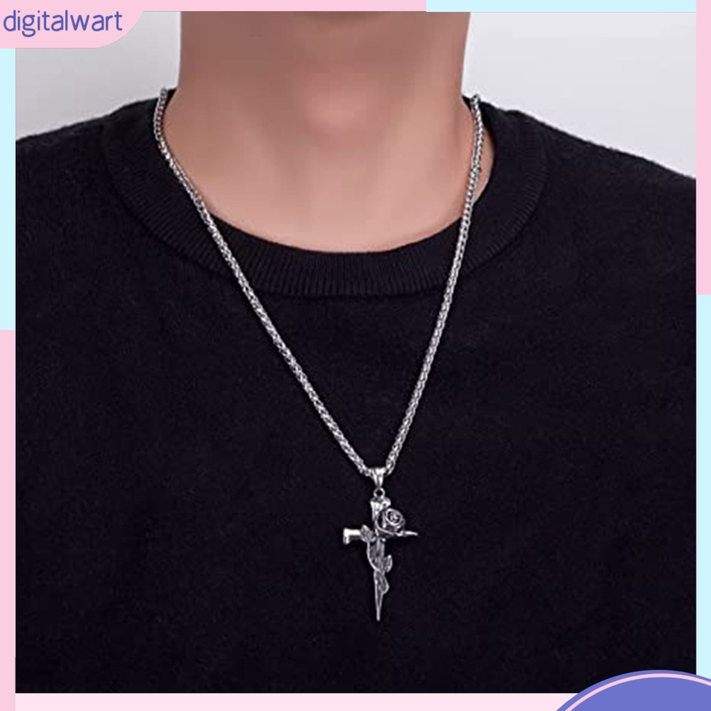 Vòng cổ Hai Mặt Hình Thánh Giá Phong Cách Retro Dành Cho Nam