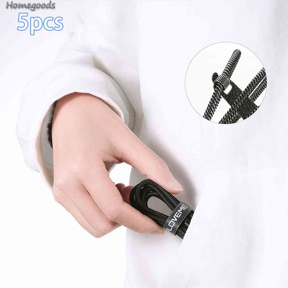 Set 5 Dây Quấn Tai Nghe / Dây Cáp Sạc USB 14cm Floveme 2023 Mới