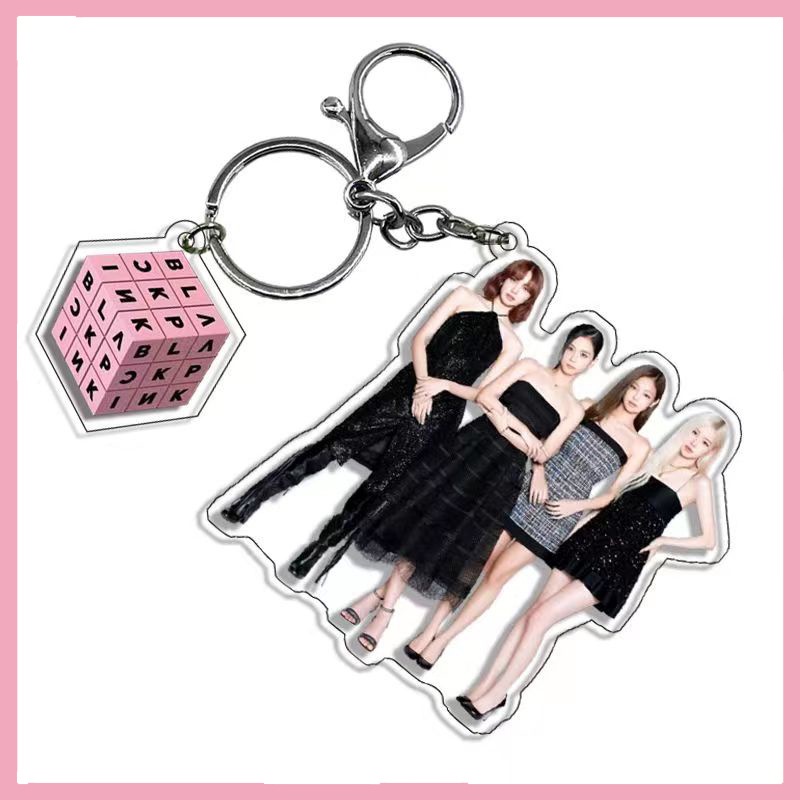 1 Móc Chìa Khóa Bằng Acrylic Hình Blackpink JISOO JENNIE LISA ROSE Giá Rẻ CX