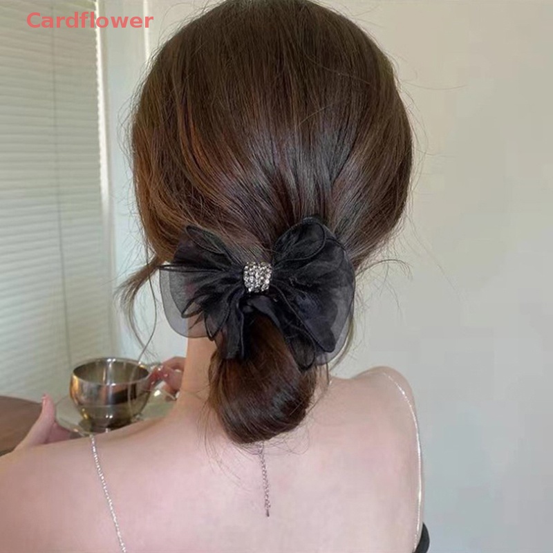 < Cardflower > Dây Buộc Tóc Lưới Đơn Giản Cá Tính Mới 2022 Dễ Phối Đồ