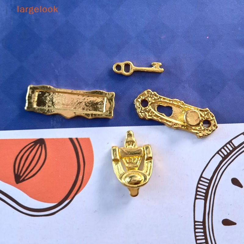 Ổ Khóa Cửa Mini Bằng Kim Loại Dùng Trang Trí Nhà Búp Bê