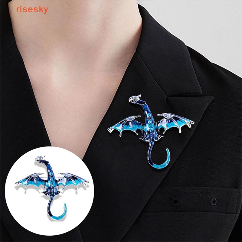 Ghim Cài Áo Hình Rồng Bay Phong Cách Cổ Điển Thời Trang Cho Nam Và Nữ
