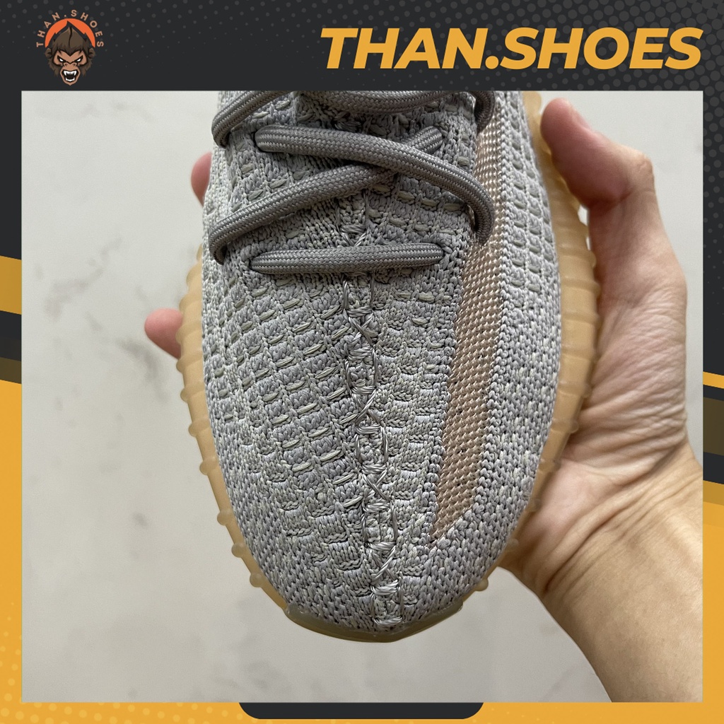 Giày Yz 350 V2 True Form, Yz 350 Xám Vệt Cam - Than.Shoes