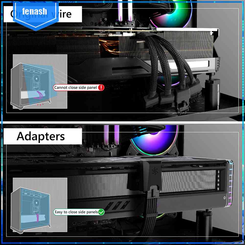 Bộ Chuyển Đổi Nguồn Điện 90 Độ 450W Cho Thẻ Đồ Họa RTX 4090 4080 4070 Ti 3090
