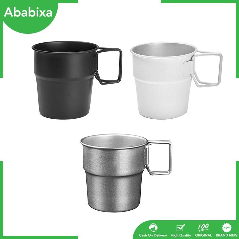 Cốc Uống Nước 300ml Bằng Thép Không Gỉ Có Thể Xếp Chồng Lên Nhau Tiện Dụng Mang Theo Du Lịch Cắm Trại