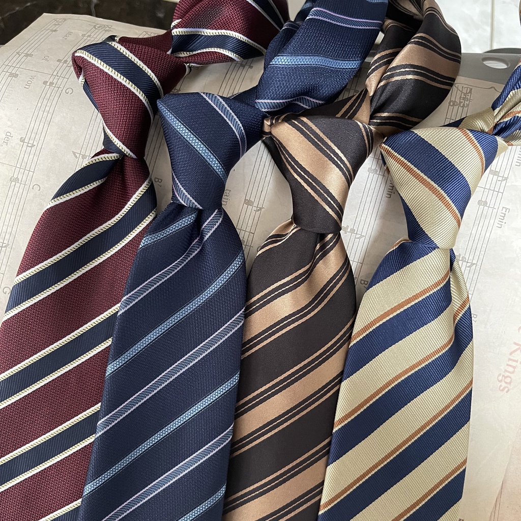 Cà Vạt Sọc Chéo 8cm Thời Trang Lịch Lãm Cho Nam