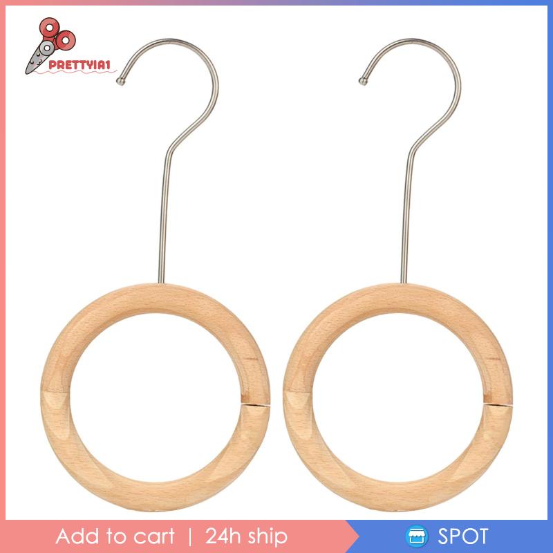 [Prettyia1] Giá Đỡ Khăn Quàng Cổ Thắt Lưng Bằng Gỗ Tiết Kiệm Không Gian