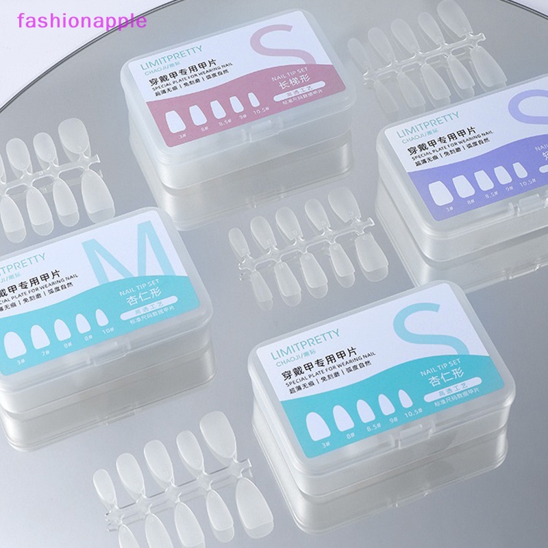 Bộ 100 Móng Tay Giả Đính Đá / Vuông / Che Phủ Toàn Diện