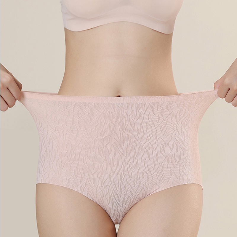 1 Quần Lót Không Đường May Lưng Cao Màu Sắc Trơn Siêu Mỏng Không Để Lại Dấu Vết Kháng Khuẩn Nâng Mông Cho Nữ Sofe Ingerie