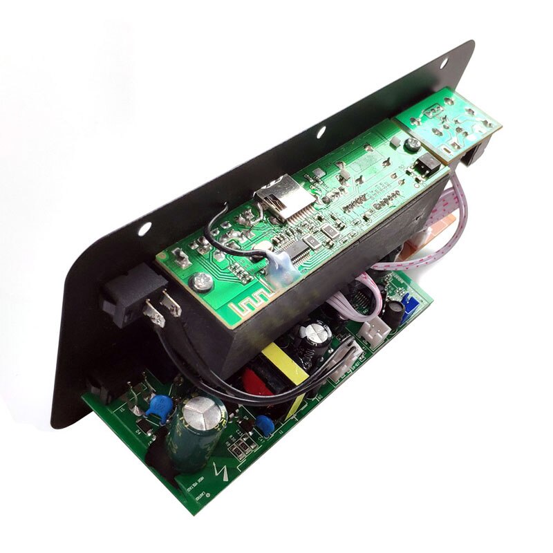 Bảng khuếch đại âm thanh Bluetooth 400W Subwoofer Dàn karaoke gia đình Mô-đun khuếch đại micro kép 8-12 inch 12/24V/220V