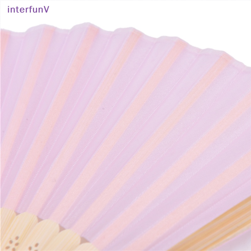 [InterfunV] 1 Chiếc Quạt Cầm Tay Bằng Tre Lụa Ngà Trung Hoa Cho Đám Cưới Làm Quà Tặng Bán Chạy Mới [Mới]