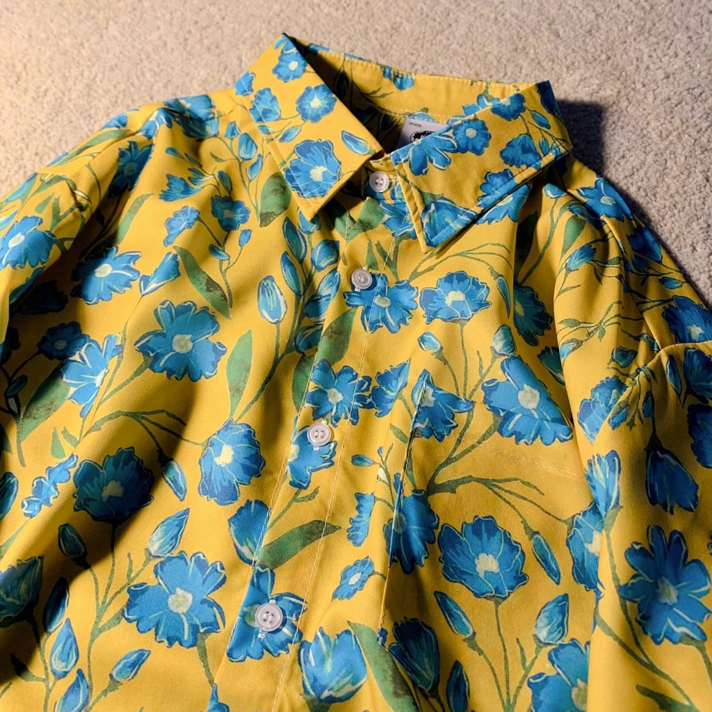 NRVP Áo Sơ Mi Nữ Ngắn Tay In Họa Tiết Độc Đáo Phong Cách Hàn Quốc Mới