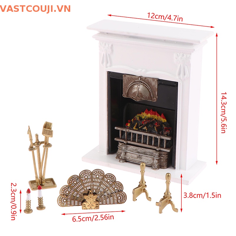 1 Bộ Quạt Làm Sạch Đồ Nội Thất Cho Nhà Búp Bê VASTJI Tỉ Lệ 1: 12