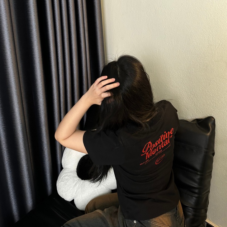 Áo Thun Baby Tee POSITIVE MENTAL 100% Cotton Mẫu Mới 2023