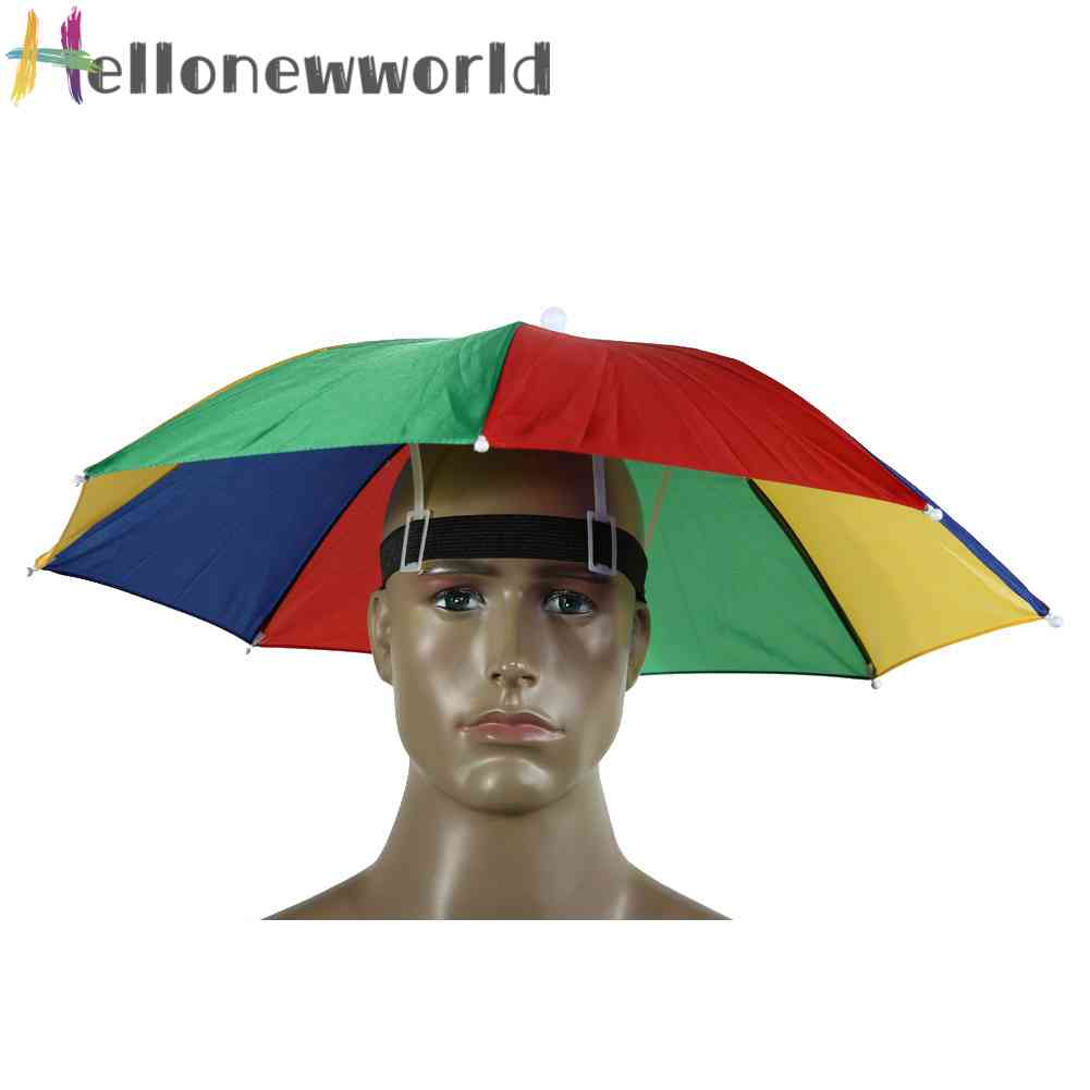 Mũ Dù Gấp Được 55cm Dùng Cho Câu Cá, Leo Núi, Cắm Trại