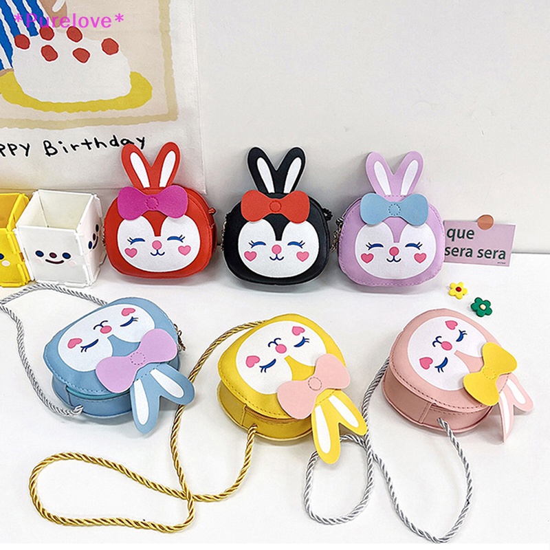 Túi Đeo Chéo Hình Thỏ Hoạt Hình Đáng Yêu Dành Cho Bé Gái Mới