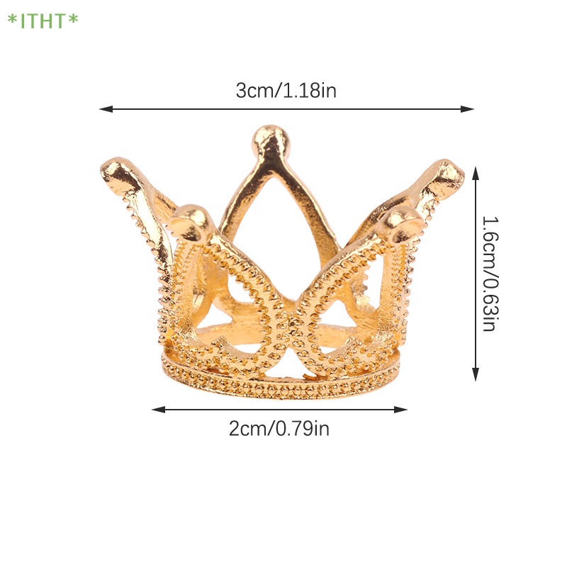 Vương Miện Cài Tóc Bằng Kim Loại Cho Búp Bê Tỷ Lệ 1 / 6 Mới