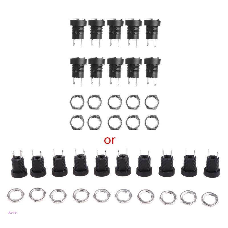 Set 10 Đầu Nối Jack Cắm Female 5.5mm 2.1mm