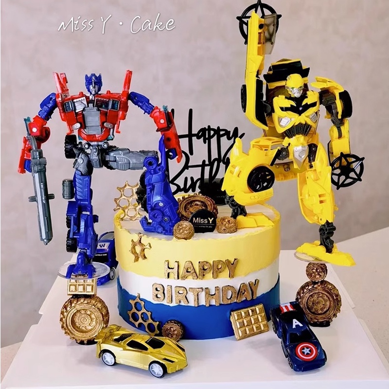 Mô Hình Đồ Chơi Robot Biến Hình Xe Hơi Voyager Optimus Prime Bumblebee