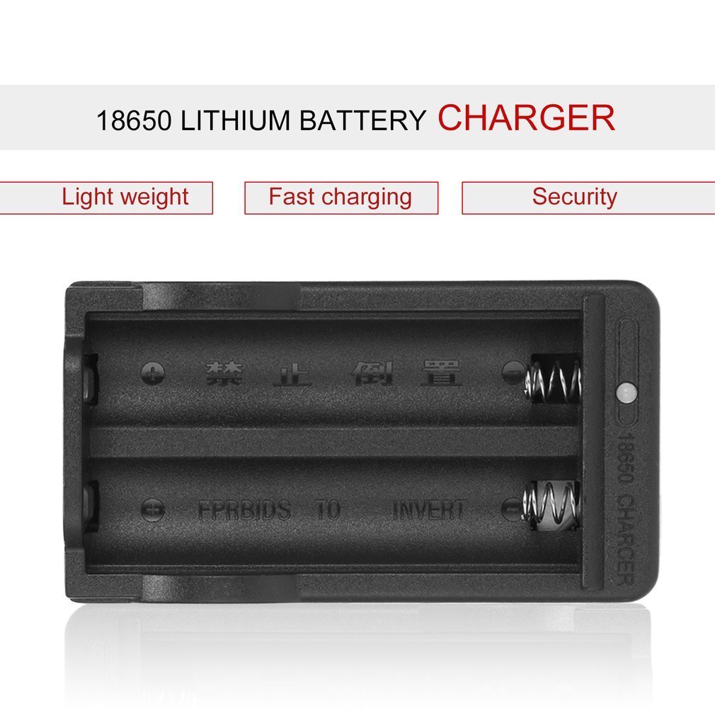 Ac 110-240V 18650 4.2V Rechargeable Li-Ion Dual Battery Charger Us Plug Travel Power Adapter Led Indicator [Q/11]