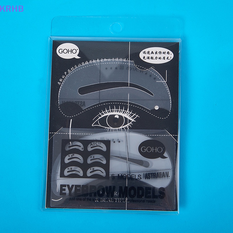 Khuôn Vẽ Lông Mày 6 Kiểu Tự Làm Chuyên Dụng Cho Trang Điểm