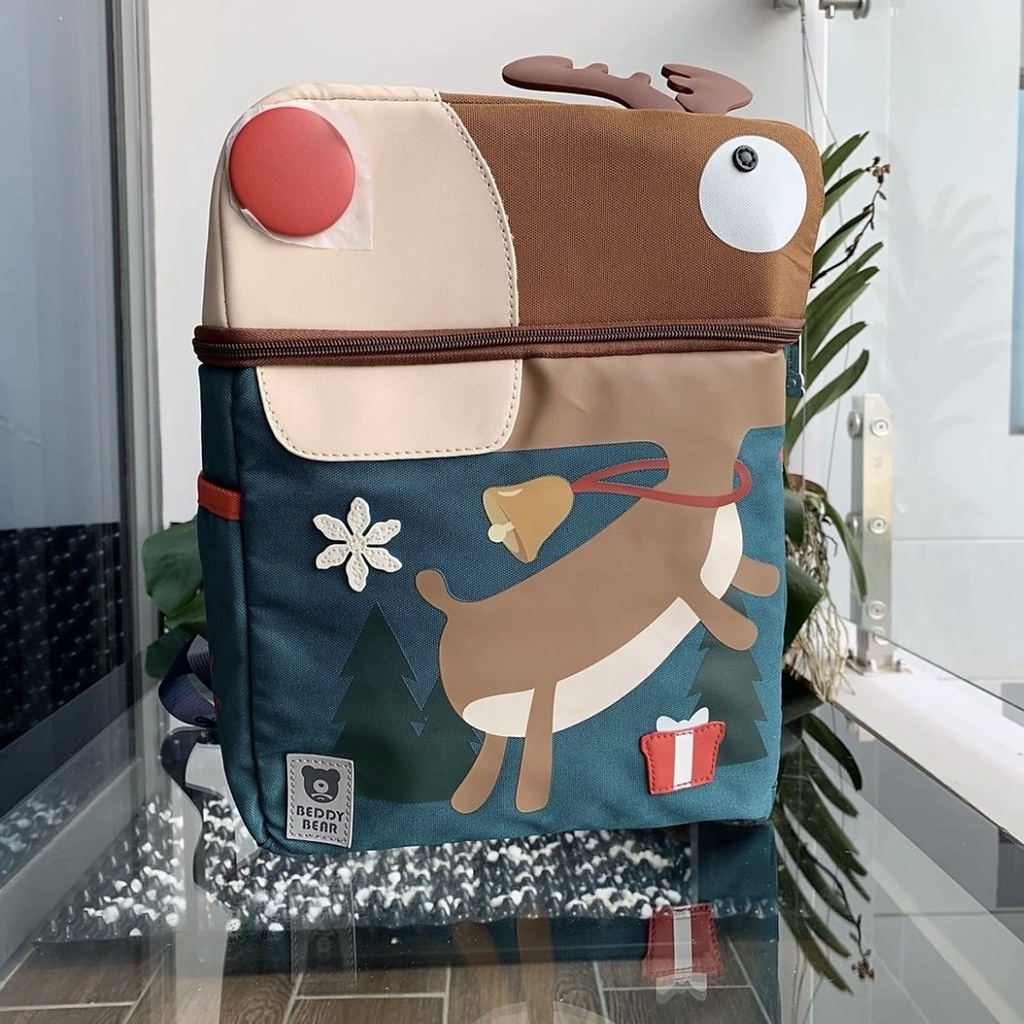 [CHÍNH HÃNG] Balo Tiểu Học Chống Gù BEDDYBEAR Cute Bag Họa Tiết Tuần Lộc Cho Bé YE-TUANLOC - Balonation.vn