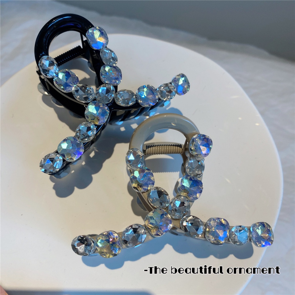 Kẹp Tóc Hình Cá Mập Đính Đá Sang Trọng Cho Nữ