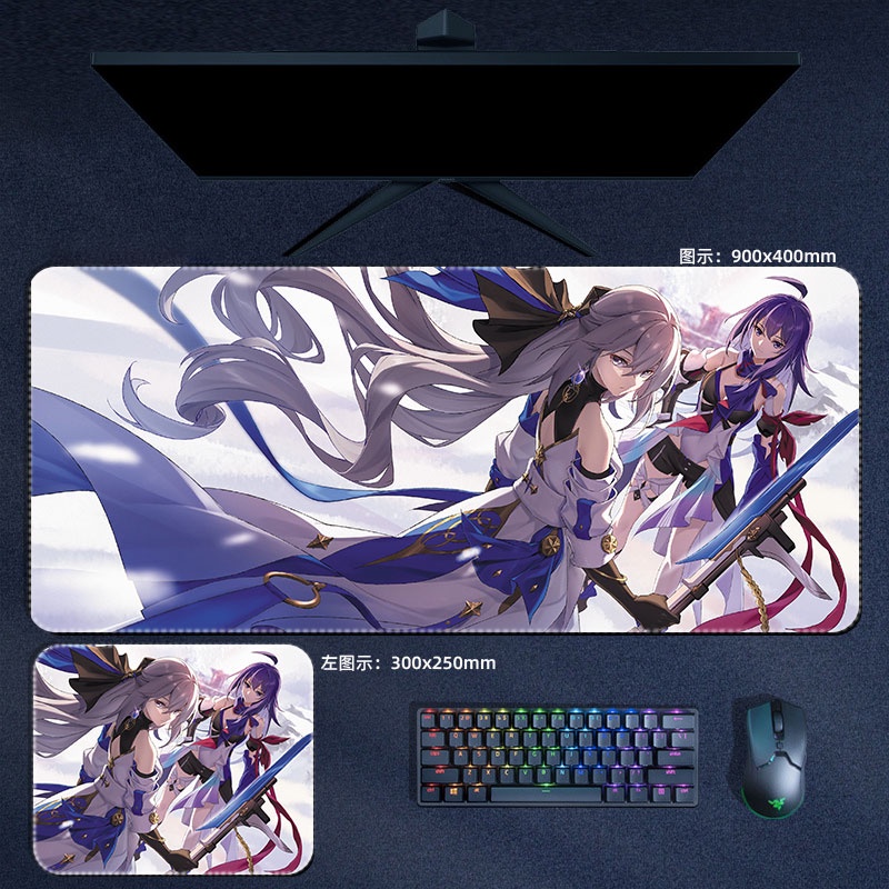 Tấm Lót Chuột Và Bàn Phím Máy Tính Mar7th Seele Himeko Danheng