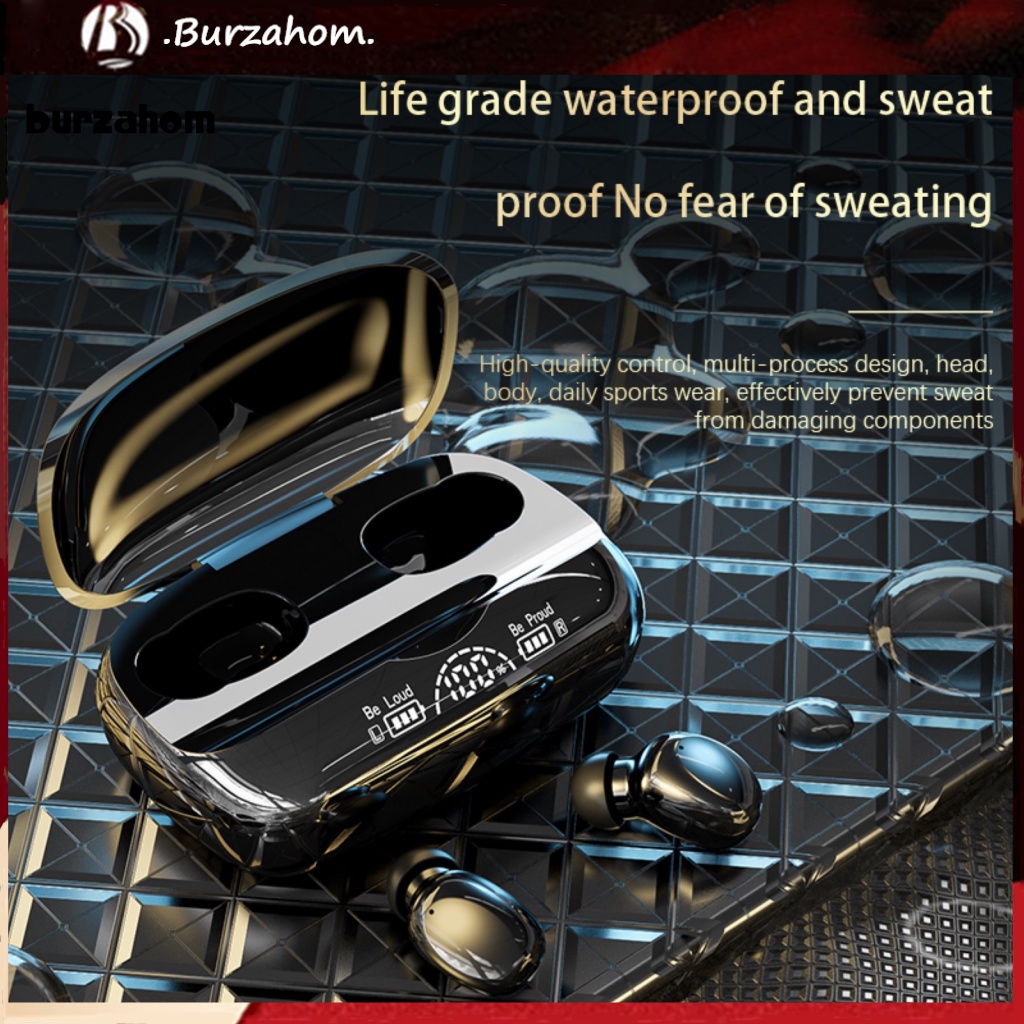 Tai Nghe Bluetooth 5.0 Bur TG03 Chống Ồn Có Màn Hình Kỹ Thuật Số