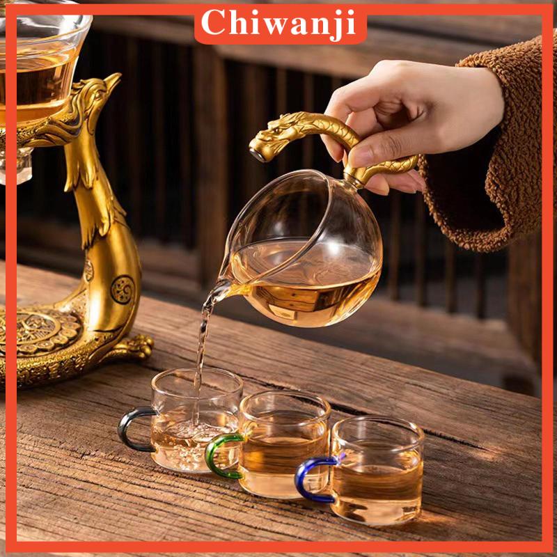 Bộ Ấm Trà Bằng Kính Chịu Nhiệt Dùng Trang Trí Bàn Cắm Trại