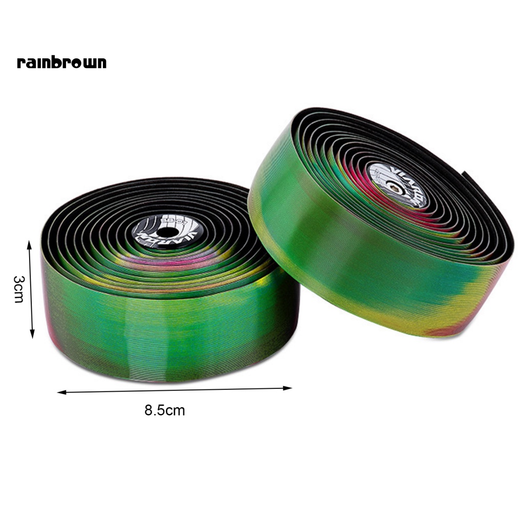 1 Cặp Băng Quấn Polyurethane Giảm Sốc Chống Trượt Màu Gradient Cho Xe Đạp