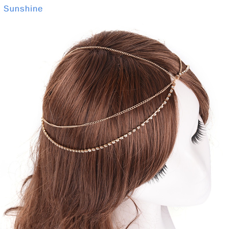 Băng Đô Nhiều Lớp Bằng Kim Loại Phong Cách Boho Thời Trang