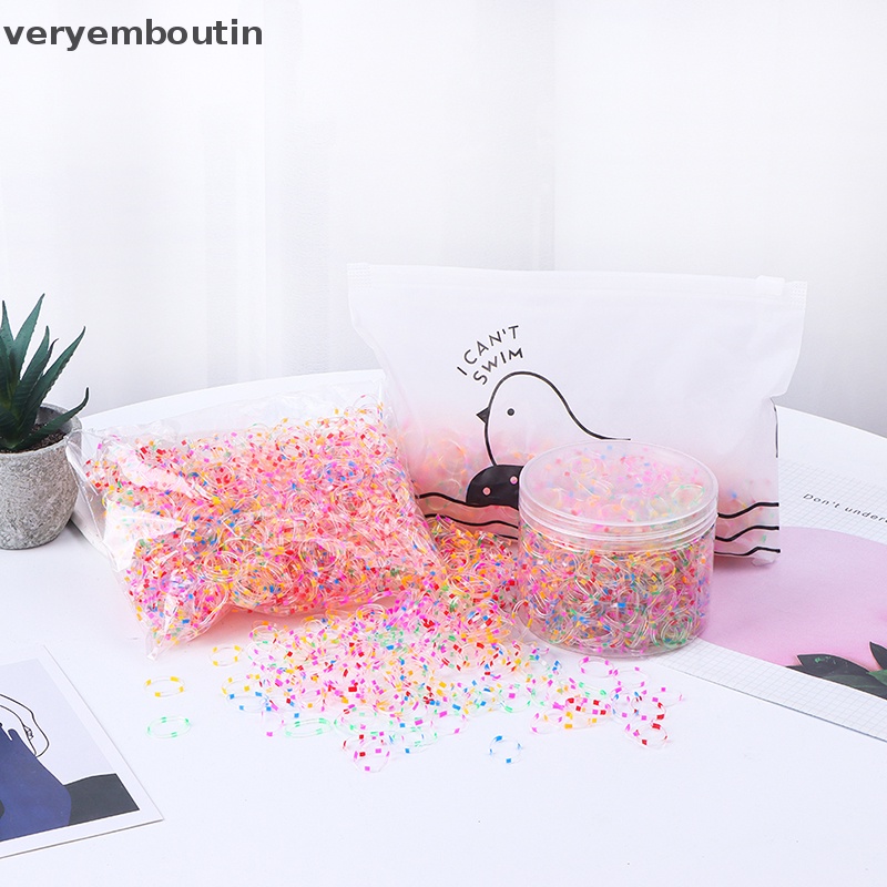 Set 1000 Dây Chun Buộc Tóc Không Đau Dùng Một Lần Cho Bé Gái