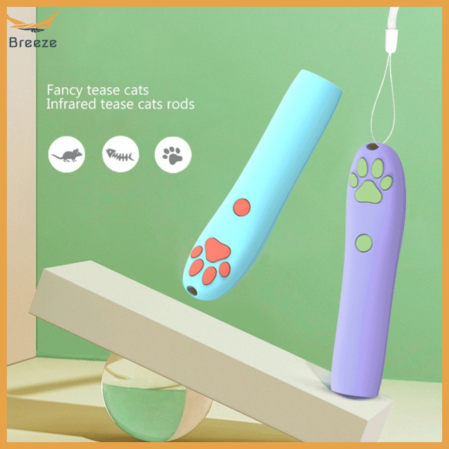 Gậy Trêu Mèo Bằng Tia Hồng Ngoại 3 Họa Tiết Vui Nhộn Lâu Trôi