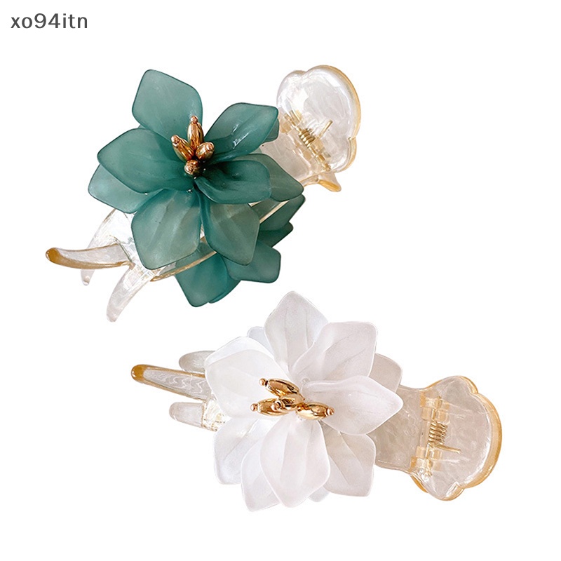 Kẹp Tóc Hình Nơ / Bông Hoa Trà Thanh Lịch Dành Cho Nữ