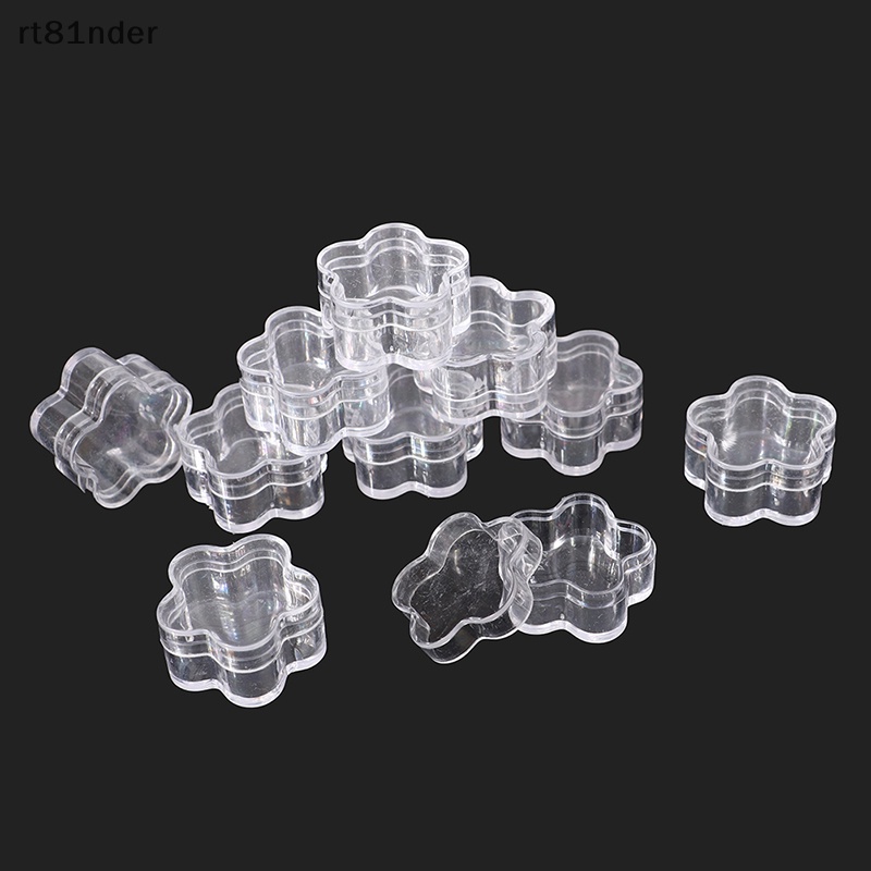 Rt Set 10 Lọ Nhựa Rỗng Trong Suốt Mini Đựng Kem / Mẫu Thử