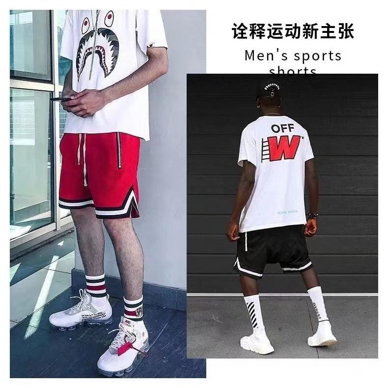 Quần Short Thể Thao Phối Lưới Mỏng Thoáng Khí Nhanh Khô Thời Trang Mùa Hè Cho Nam