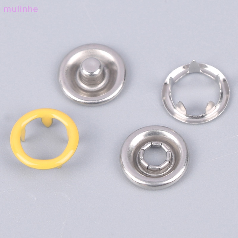 Set 50 / 100 Nút Kim Loại Nhiều Màu Sắc Dùng Để May Vá Quần Áo DIY