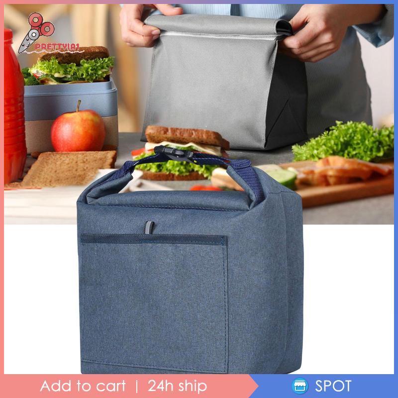 [Prettyia1] Túi Tote Cách Nhiệt Đi Biển Màu Xám Cho Nam