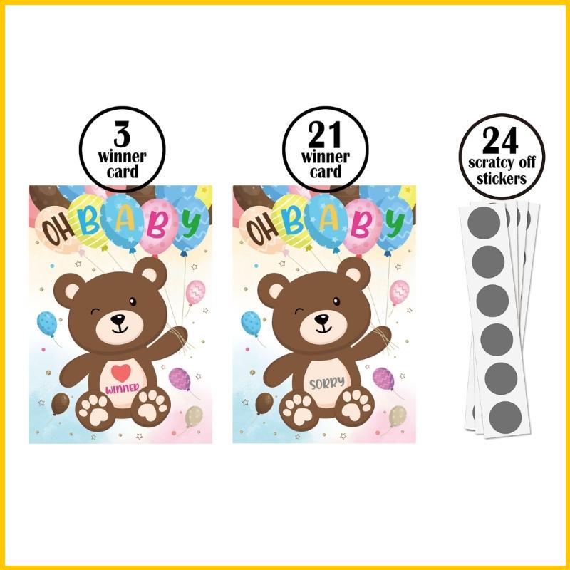 Bộ 24 Thẻ Bài Trò Chơi Cào Móng Kèm 3 Đinh Tán