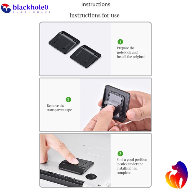 Bộ 2 Chân Đỡ Laptop Chống Trượt Có Bàn Phím Mini Tiện Dụng