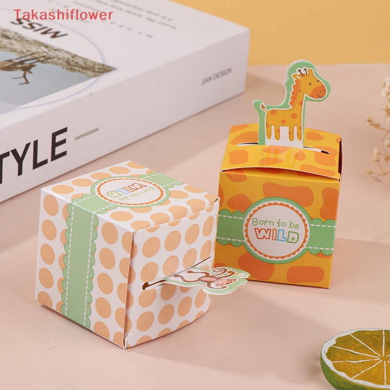 Set 10 Hộp Đựng Kẹo Hình Động Vật Dễ Thương