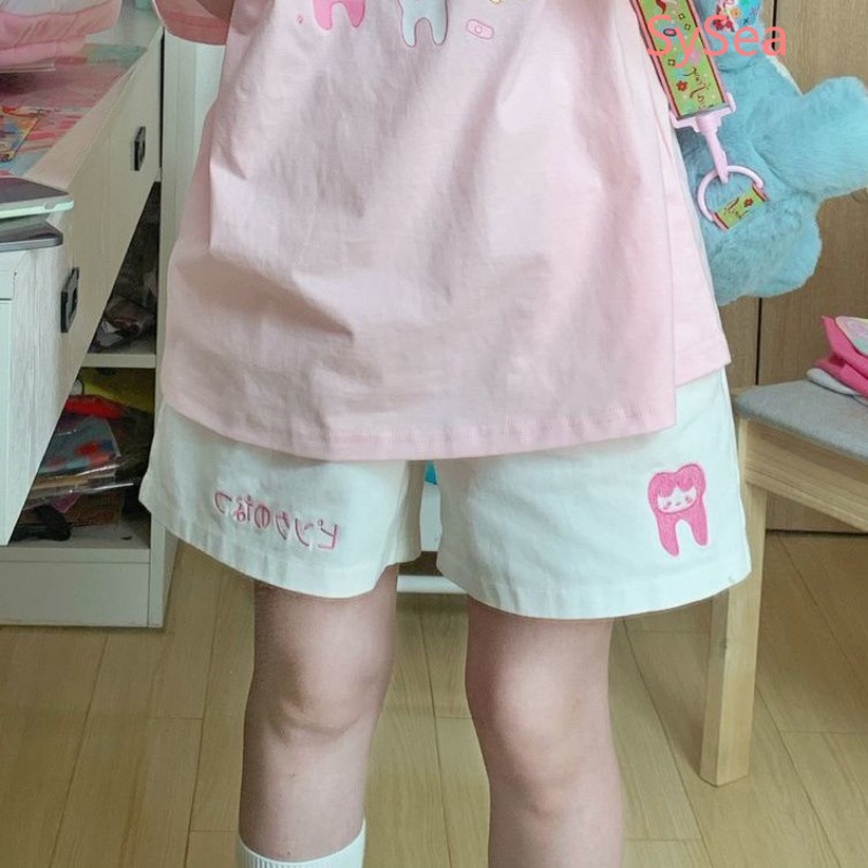 Quần ngắn ống rộng Thời Trang Mùa Hè Hàn Quốc Dành Cho Nữ