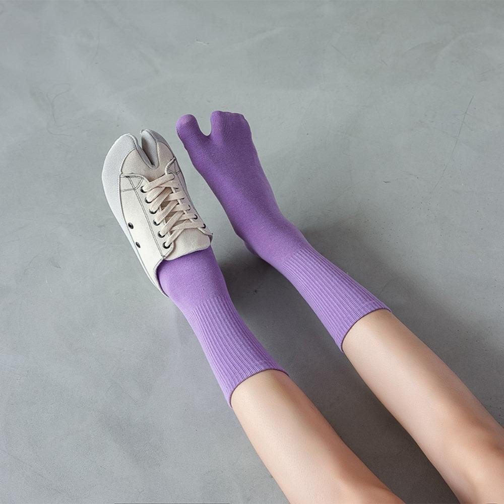 Đôi Vớ Cotton Xỏ Ngón Đơn Giản Phong Cách Nhật Bản
