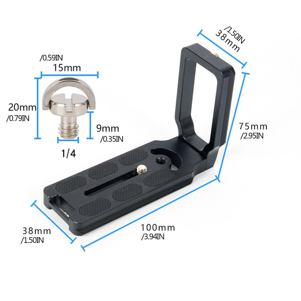 Durable Use Universal Mpu-105 Quick Release L Plate Bracket For Canon Nikon D800 D700 D7000 D5100 D3100 D90 Dslr Camera [Q/1]
