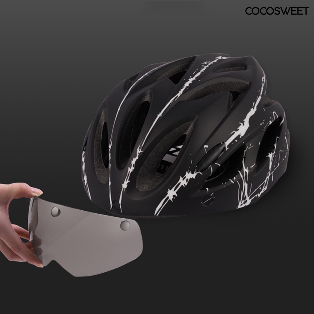 Mũ Bảo Hiểm Siêu Nhẹ Có Kính Bảo Hộ Cho Người Lớn