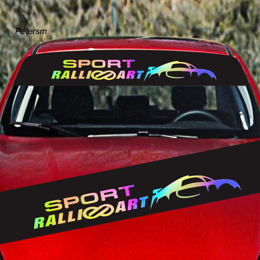 Sticker Vinyl Dán Kính Chắn Gió Xe Hơi Chống Nắng In Chữ