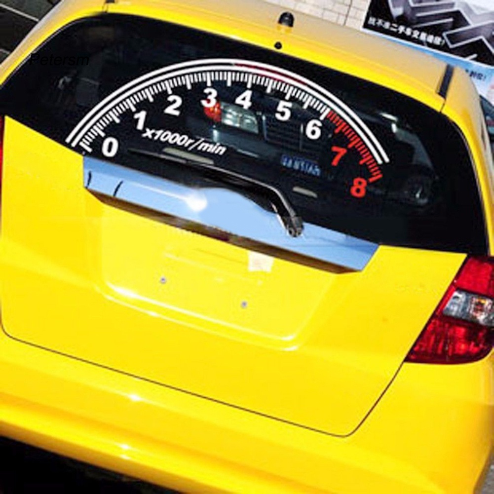 Miếng Dán Đề Can Đồ Họa Phản Quang Thời Trang Trang Trí Kính Chắn Gió Sau Xe Hơi