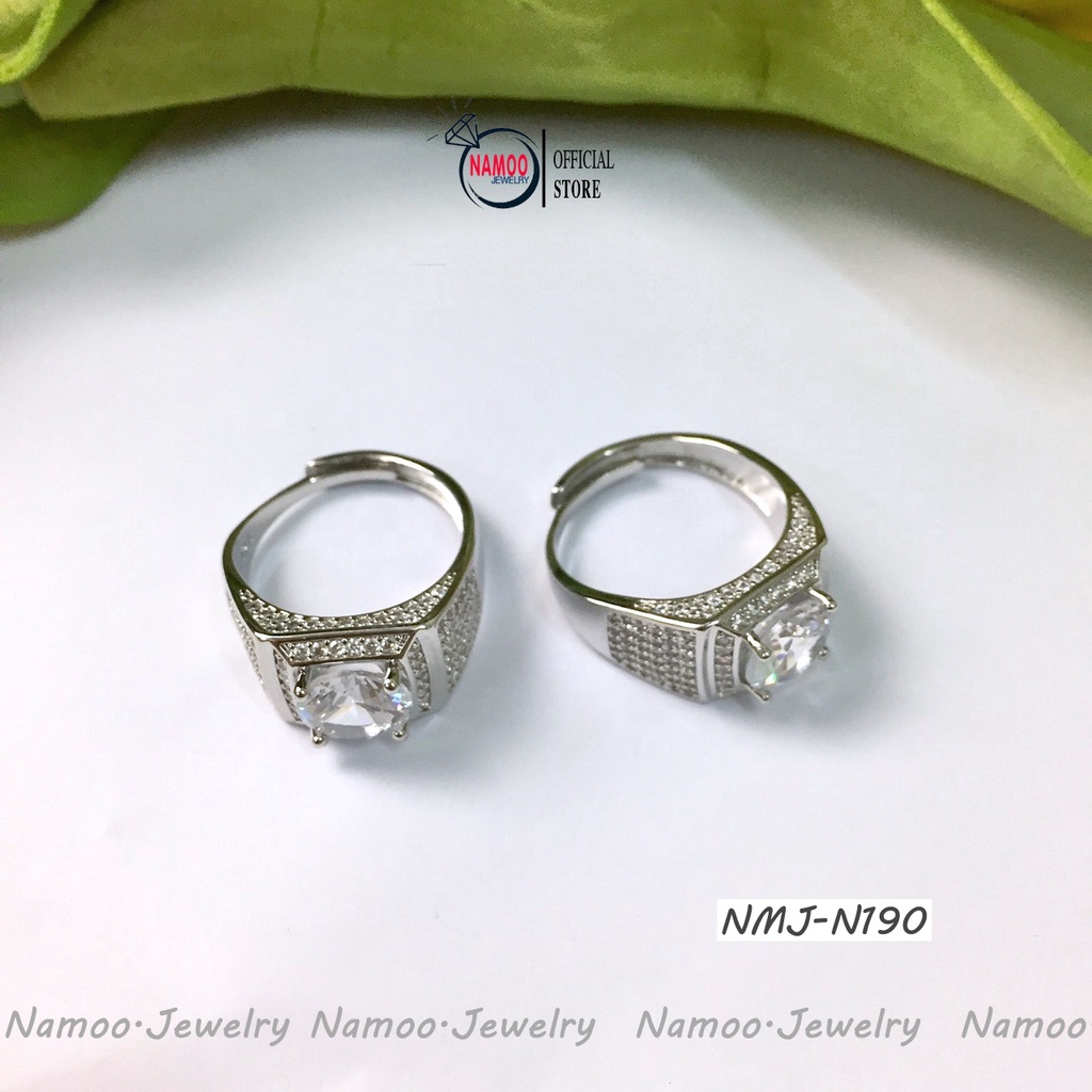 Nhẫn Nam NMJ N190 Bản Lớn Tự Chỉnh Độ Rộng